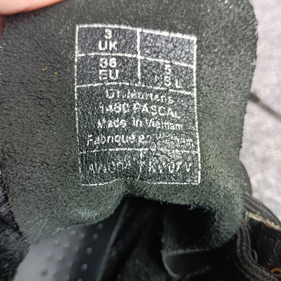 Dr Martens Boots Women Size 5 Black 1460 Pascal Leather Combat 8 Eyelet - Picture 7 of 8